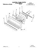 CONTROL PANEL, LIT/OPTIONAL Diagram and Parts List for KEBS246YWH1  KitchenAid Wall Oven