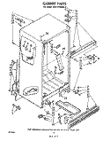 CABINET Diagram and Parts List for EHT171TKWR0  Whirlpool Refrigerator
