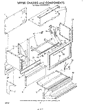 UPPER CHASSIS Diagram and Parts List for RHM975PW1  Whirlpool Range