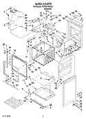 OVEN PARTS Diagram and Parts List for KDRS807SSS01  KitchenAid Range