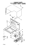CABINET Diagram and Parts List for KEMS306XAL5  KitchenAid Wall Oven