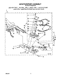 BURNER ASSEMBLY Diagram and Parts List for LG5201XTW1  Whirlpool Dryer