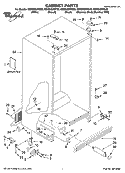 CABINET PARTS Diagram and Parts List for GS6SHEXNT03  Whirlpool Refrigerator