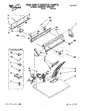TOP AND CONSOLE, LIT/OPTIONAL Diagram and Parts List for LGR4624BN1  Whirlpool Dryer