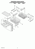 FREEZER DOOR PARTS Diagram and Parts List for GI5FVAXVL00  Whirlpool Refrigerator