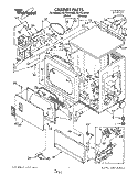 CABINET Diagram and Parts List for CG1751XYN0  Whirlpool Dryer