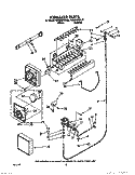 ICEMAKER, LIT/OPTIONAL Diagram and Parts List for RS25AWXXW00  Roper Refrigerator