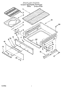 BROILER PARTS Diagram and Parts List for YSF315PEGW6  Whirlpool Range