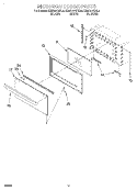 MICROWAVE DOOR, OPTIONAL Diagram and Parts List for KEMS307DBL4  KitchenAid Microwave Oven Combo