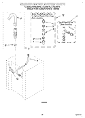 WASHER WATER SYSTEM Diagram and Parts List for LTE5243DQ2  Whirlpool Washer Dryer Combo