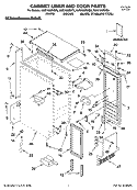 CABINET LINER AND DOOR PARTS Diagram and Parts List for KUIS15NRHW6  KitchenAid Ice Maker