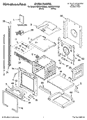 OVEN PARTS Diagram and Parts List for KEBC276KBL02  KitchenAid Wall Oven