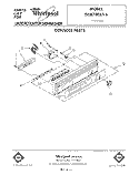 CONSOLE Diagram and Parts List for DU8700XT5  Whirlpool Dishwasher