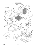 UNIT Diagram and Parts List for 5VED1WTKKQ00  Whirlpool Refrigerator