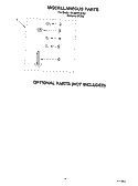 MISCELLANEOUS PARTS OPTIONAL PARTS (NOT INCLUDED) Diagram and Parts List for 3XLBR5432JQ1  Whirlpool Washer
