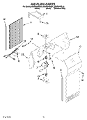 AIR FLOW PARTS Diagram and Parts List for ES5PHAXSB01  Whirlpool Refrigerator