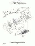 ICEMAKER PARTS Diagram and Parts List for KFIS20XVMS1  KitchenAid Refrigerator