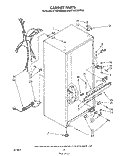 CABINET Diagram and Parts List for ET14CCRWW00  Whirlpool Refrigerator
