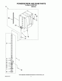 POWERSCREW AND RAM PARTS Diagram and Parts List for KUCS03FTSS1  KitchenAid Trash Compactor