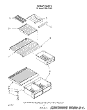 SHELF Diagram and Parts List for ET18NKXSW09  Whirlpool Refrigerator