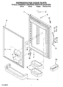 Part Location Diagram of WP12691001W Whirlpool Handle