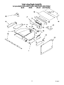 TOP VENTING PARTS Diagram and Parts List for KEMC377KWH01  KitchenAid Microwave Oven Combo
