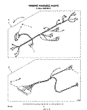 WIRING HARNESS , LITERATURE AND OPTIONAL Diagram and Parts List for MW8900XS1  Whirlpool Microwave