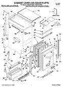 CABINET LINER AND DOOR PARTS Diagram and Parts List for KUIV18NNMS1  KitchenAid Ice Maker
