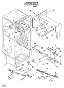 LINER PARTS Diagram and Parts List for TT18TKRMS03  Estate Refrigerator