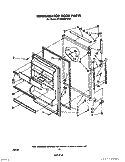 REFRIGERATOR DOOR, LIT/OPTIONAL Diagram and Parts List for ET18MKXPWR1  Whirlpool Refrigerator