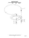 HEATER PARTS Diagram and Parts List for WDF775SAYW0  Whirlpool Dishwasher
