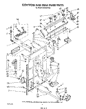 CONTROLS AND REAR PANEL Diagram and Parts List for LA5330XTM0  Whirlpool Washer