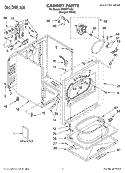 SECTION Diagram and Parts List for CEDS774JQ1  Crosley Dryer