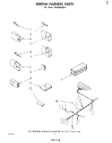 WIRING HARNESS Diagram and Parts List for DU5004XM0  Whirlpool Dishwasher