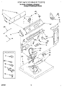Part Location Diagram of 3398533 Whirlpool PANEL-CNTL