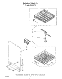 DISHRACK Diagram and Parts List for DU8100XT2  Whirlpool Dishwasher
