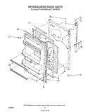REFRIGERATOR DOOR, LIT/OPTIONAL Diagram and Parts List for ET16JKYSM03  Whirlpool Refrigerator