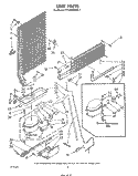 UNIT Diagram and Parts List for ET16AKXRWR1  Whirlpool Refrigerator