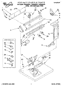 TOP AND CONSOLE, LIT/OPTIONAL Diagram and Parts List for LGV6634BQ1  Whirlpool Dryer