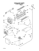 ICE MAKER, OPTIONAL Diagram and Parts List for 4KSRS22CHT02  KitchenAid Refrigerator