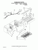ICEMAKER PARTS Diagram and Parts List for KFIS25XVMS1  KitchenAid Refrigerator