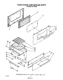 OVEN DOOR AND BROILER Diagram and Parts List for FGP310VW5  Roper Range