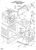 LINER Diagram and Parts List for RT18HDXDW00  Roper Refrigerator