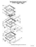 REFRIGERATOR SHELF PARTS Diagram and Parts List for ED5VHEXVB09  Whirlpool Refrigerator