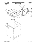 TOP AND CABINET, LIT/OPTIONAL Diagram and Parts List for LBT6233DQ0  Whirlpool Washer