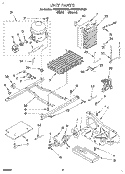 UNIT Diagram and Parts List for 4YED20PKBN00  Whirlpool Refrigerator