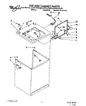 TOP AND CABINET, LIT/OPTIONAL Diagram and Parts List for LSV5132AN0  Whirlpool Washer