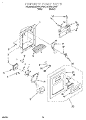 DISPENSER FRONT Diagram and Parts List for 4KSRS22QFW00  KitchenAid Refrigerator