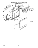 FRAME AND CONSOLE Diagram and Parts List for TUD5000Y2  Whirlpool Dishwasher