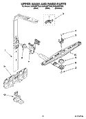 UPPER WASH AND RINSE PARTS Diagram and Parts List for KUDU03FTBL2  KitchenAid Dishwasher